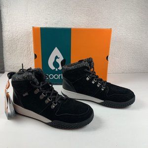 Sporto Abby-W Sneakers Shoes Women Size 7.5 W Black Suede/Leather High Top S0316